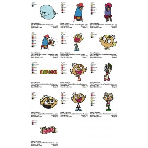Collection 13 The Marvelous Misadventures of Flapjack Embroidery Designs 01